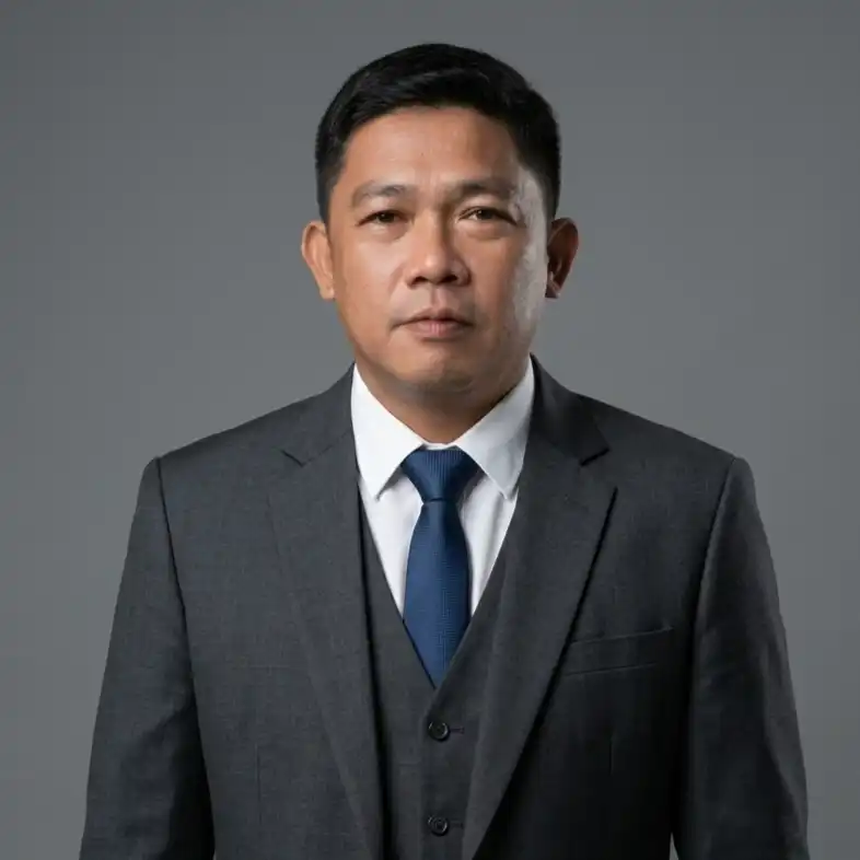 Professional headshot of the official manager and licensed sanitation professional for Malabanan Siphoning & Plumbing Services on Negros Island.